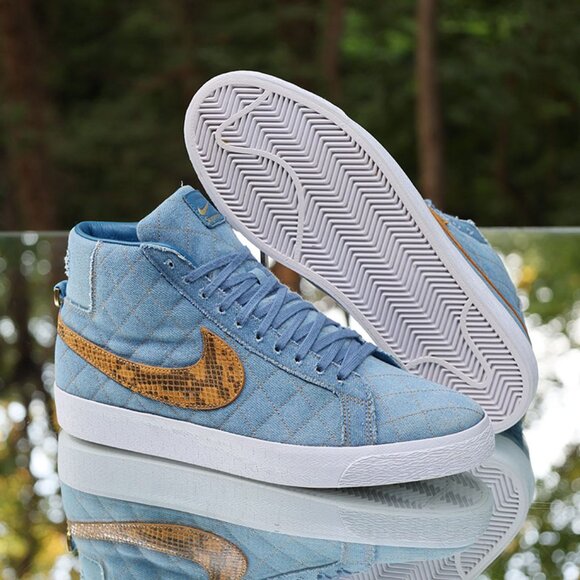 Nike Supreme x SB Zoom Blazer Mid Denim Blue - Picture 5 of 14